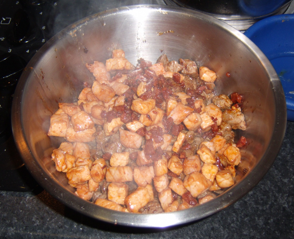 Chilli step two - pork