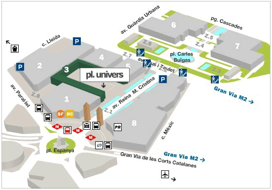 Mobile World Congress layout at FIRA