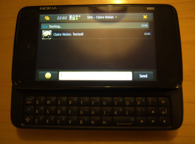 N900 Threaded SMS