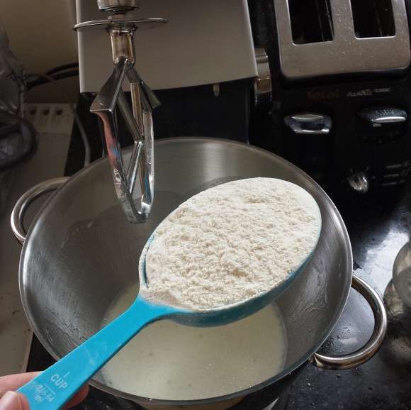 Adding bread flour